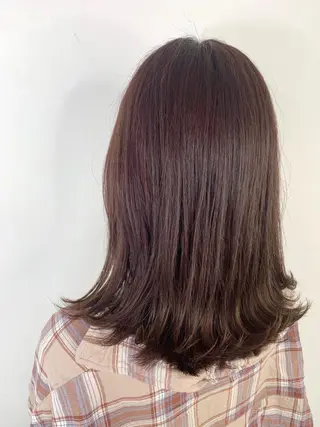 ミディアム カラー 酸性ストレート/ブリ ーチなし/中村 匠のヘアスタイル