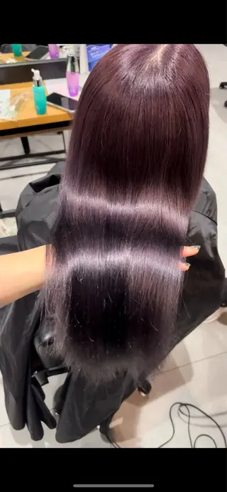 カラー 心美/ブリーチなし 透明感カラーのヘアスタイル