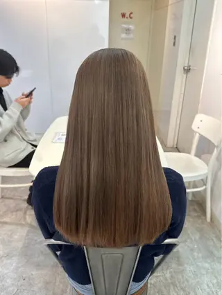 セミロング カラー 暖色カラー/艶カラー mitsuki🌴のヘアスタイル