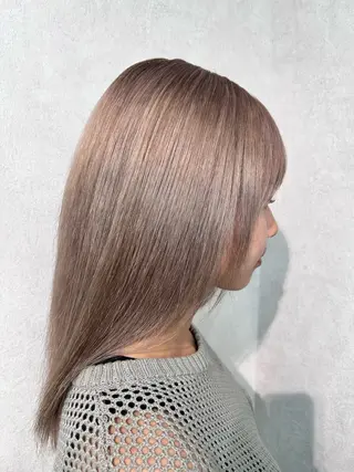 セミロング エクステ/ハイトーン /ミサキのヘアスタイル