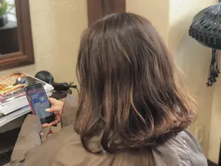 セミロング Snaly カラー特化ページのヘアスタイル