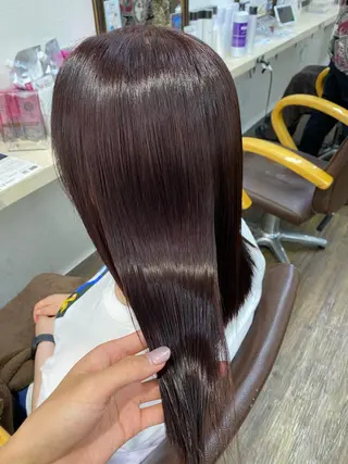 セミロング カラー IwAsh大和駅前店 河野亜里香のヘアスタイル