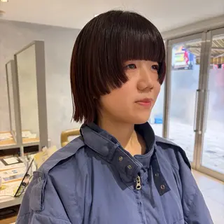 ショート カラー 🦖ミニボブ/ボブ /MOEKA🦕のヘアスタイル