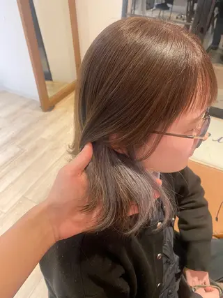 ミディアム 🪞艶カラー/ボブ/ 矯正/高橋亜実🪞のヘアスタイル