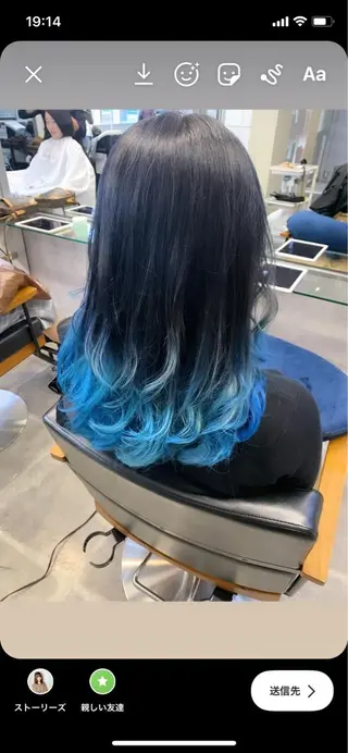 セミロング カラー 今野 美栄のヘアスタイル