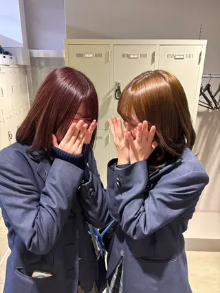 カラー 透明感ベージュ🤎 ナチュラルレイヤーのヘアスタイル