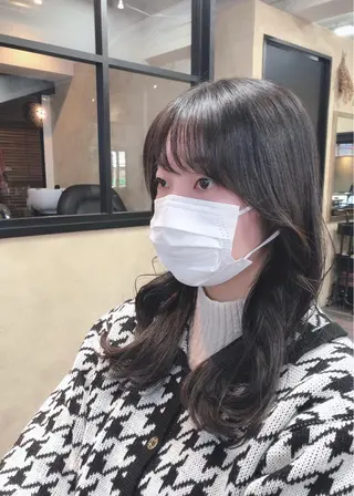 ロング カラー ヘアアレンジ 🤍清楚系 韓国レイヤー🤍拓朗のヘアスタイル