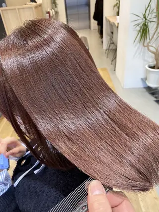 ロング カラー 深夜まで営業中‼️ レム髪質改善のヘアスタイル