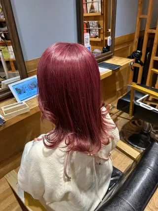 ミディアム カラー Ando Raycoのヘアスタイル