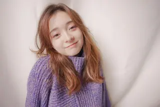 ミディアム カラー newibelsia 名駅のヘアスタイル
