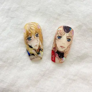 セミロング 池袋痛ネイル Nok. 渡辺のネイルデザイン