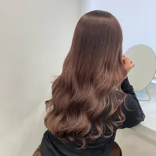 ロング カラー 広島:ミルキーカラー tsumaのヘアスタイル