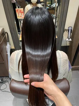 ロング 結莉/ボブ/ 縮毛矯正のヘアスタイル