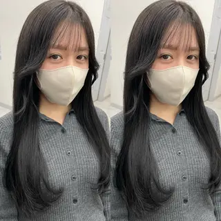 ロング ブリーチ無しダブル カラー🦕まどかのヘアスタイル