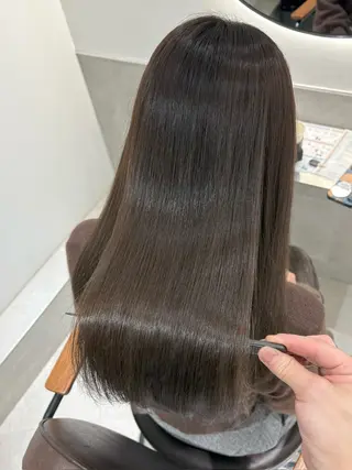 セミロング カラー 銀座No.1髪質改善 縮毛矯正/本木のヘアスタイル