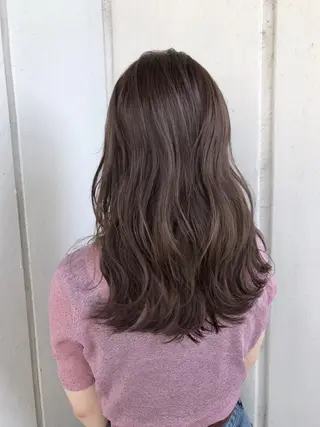 ミディアム カラー パーマ ヘアアレンジ ネイル マツエク・マツパ 境 健助のヘアスタイル