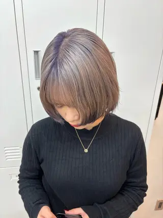 ショート カラー 🎀【透明感カラー 縮毛矯正】さえ🎀のヘアスタイル