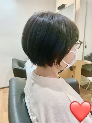 ショート 秋山知穂🧸縮毛矯正 ショート新越谷南越谷のヘアスタイル