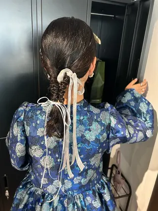 ミディアム ヘアセット/透明感 カラー/MIHO♡のヘアスタイル