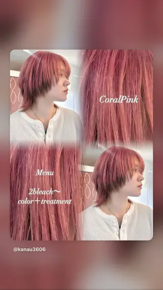 カラー ハイトーン/PELE 原宿/Kanau🥀のヘアスタイル