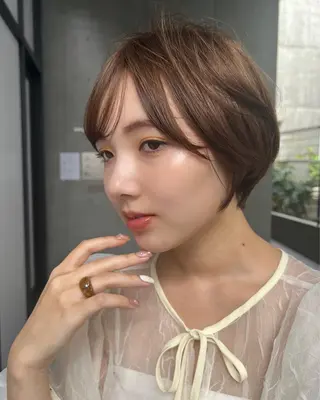 ショート パーマ 松井美樹/似合わせ ガーリー・韓国のヘアスタイル