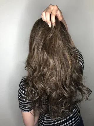 ロング パーマ ヘアアレンジ 柔らか質感/髪質改善 ⚡️Ren⚡のヘアスタイル