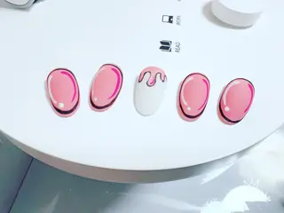 セミロング カラー ネイル Nail NaNaのネイルデザイン