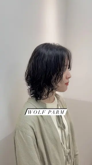 ミディアム パーマ 似合わせレイヤー/ 美髪縮毛矯正/ミナエのヘアスタイル