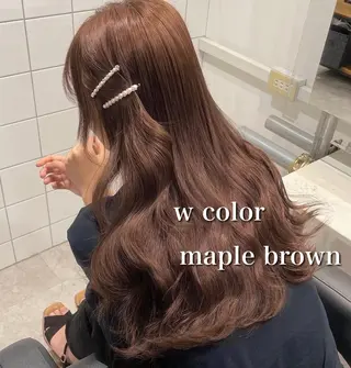 カラー 🤍ブリーチなし ブラウンhimi🤍のヘアスタイル