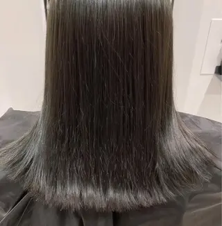 ミディアム カラー スキバサミを使わない カット🌼唯🌼のヘアスタイル