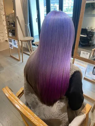 ロング カラー mai🤍透明感/ 縮毛矯正/藤沢のヘアスタイル