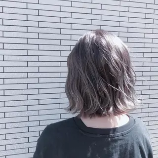 ショート カラー シアカラー×髪質改善 技術保証/浦前翼のヘアスタイル