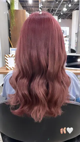 ロング カラー 顔周りレイヤーカット ／Yumiのヘアスタイル