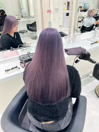 ロング カラー 🤍ྀི透ける寒色 Cocoa🤍ྀིのヘアスタイル