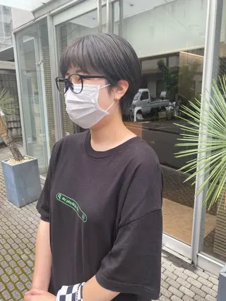 ショート カラー Paddle所属・似合わせレイヤー/ ニュアンスパーマ高倉のヘアスタイル