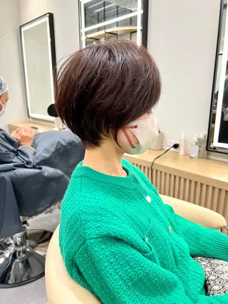 ショート カラー 【似合わせ・レイヤー ・パーマ】海気のヘアスタイル