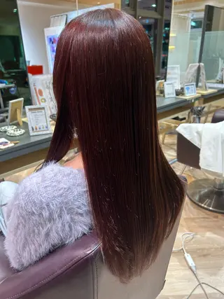 ロング カラー 加藤 千穂のヘアスタイル