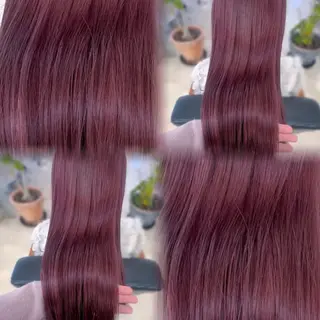 ロング カラー 韓国ガーリーヘア🎀 ／𝐦𝐨𝐞のヘアスタイル