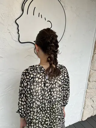 ヘアアレンジ 金沢市/美容師/ 岡島由希美のマツエク・マツパデザイン