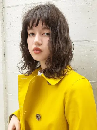 ミディアム カラー コジマ ダイスケのヘアスタイル