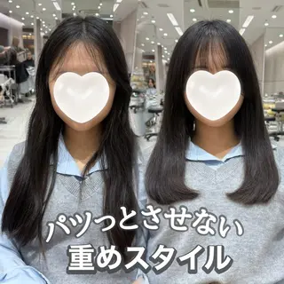 ミディアム 内田 志乃のヘアスタイル