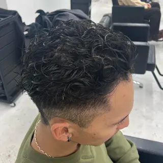 ショート パーマ メンズ 柏メンズカットパーマ NO.1タイチのヘアスタイル