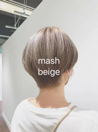 ミディアム カラー ヘアアレンジ 髪と心を整える美容師 透明感カラー/ボブのヘアスタイル