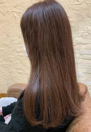 ロング カラー カワサキ マホのヘアスタイル