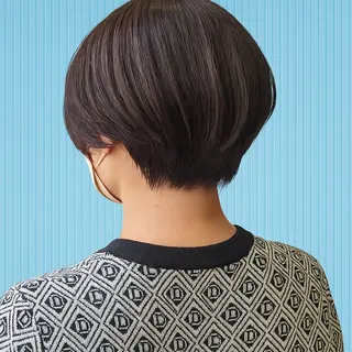 ミディアム 髪質改善＆白髪ぼかし カラー♡店長みやけ♡のヘアスタイル