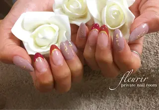 ミディアム フルリール 【プライベートサロンのネイルデザイン