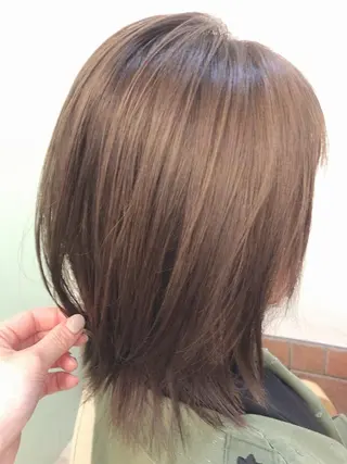 ミディアム カラー 髪質改善✨️透明感カ ラー✧*。山下さいみのヘアスタイル