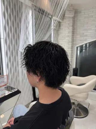 ショート パーマ メンズ 🔥men's特化 🔥三上 拓真のヘアスタイル