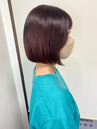 ショート カラー peg.hair所属・ブリーチカラー🫧 森　凪沙のヘアスタイル