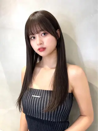 ロング ヘアアレンジ 大宮‎🩵縮毛矯正 レイヤー　佐藤和のヘアスタイル